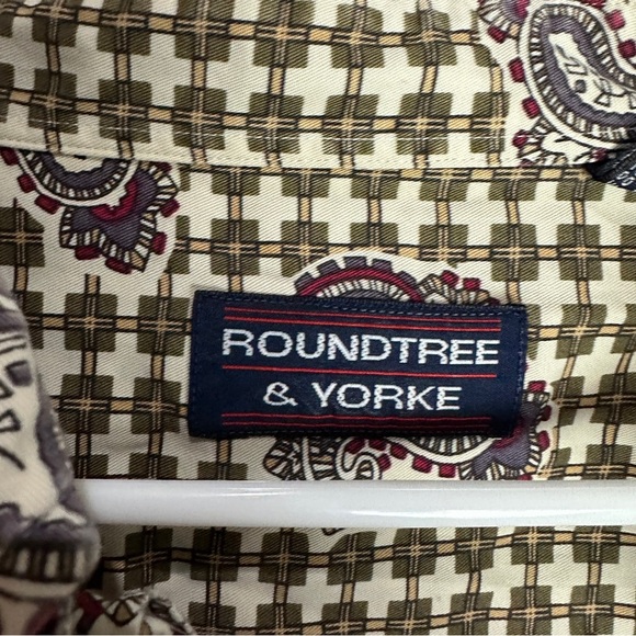 Roundtree Yorke Vintage Button Up Shirt Size XXL - Picture 2 of 7